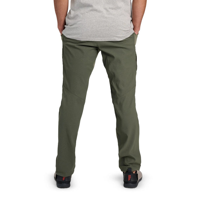 Back on-model view of Black Diamond Pursuit Hybrid Pant's men's in Tundra colour