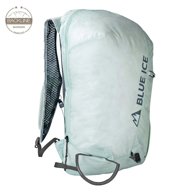 Front view of Blue Ice Taka back pack in Glacier colour