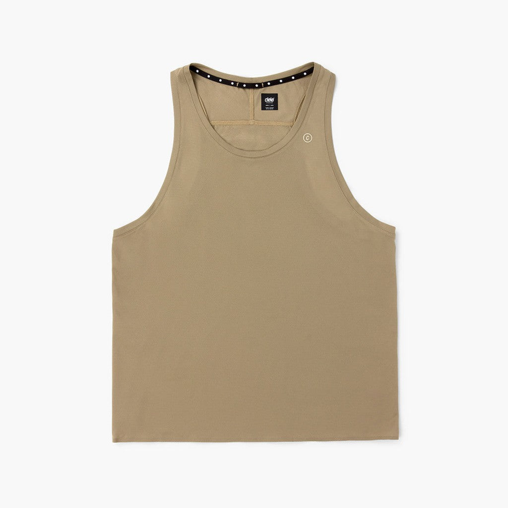 Front view of Ciele FSTSinglet 2 in canvas colour