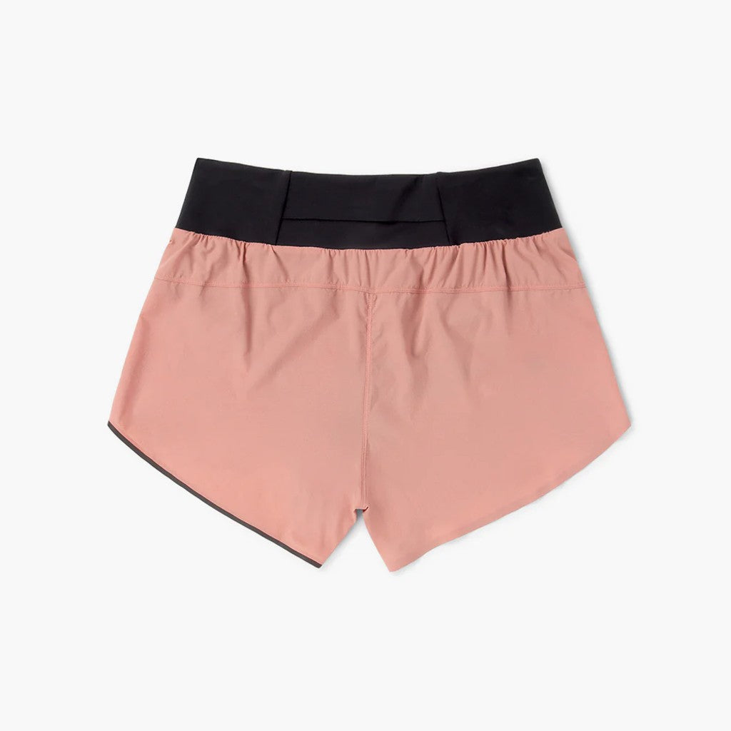 Back view of ciele women's TRNShort 4" brief 2 in rose dawn colour