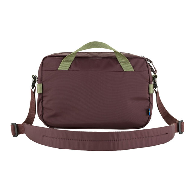 Fjallraven high coast crossbody bag in blackberry back view