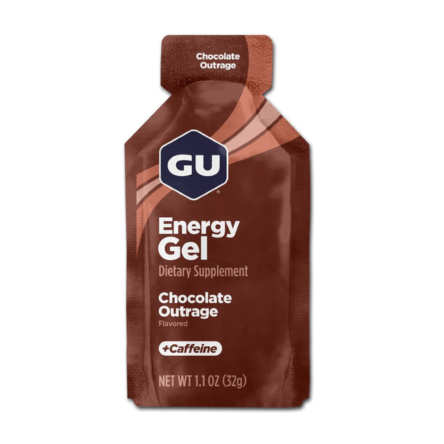 GU energy gel chocolate outrage flavour