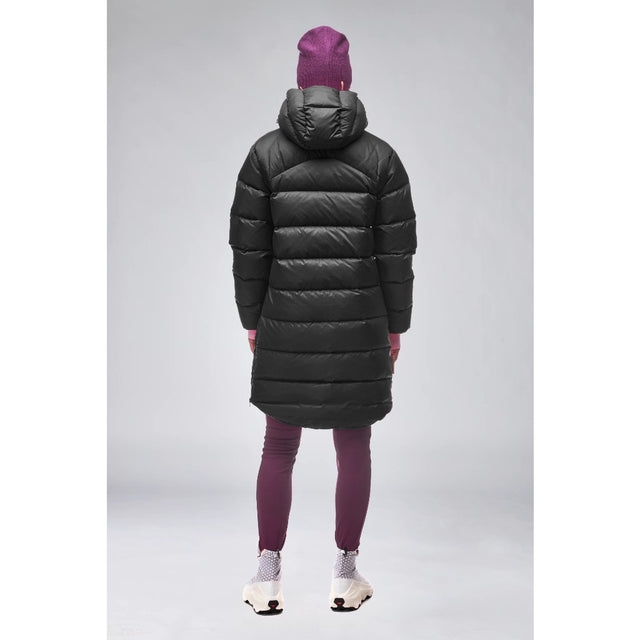 Back on-model view of Indyeva Neburo Down Jacket women's in black colour