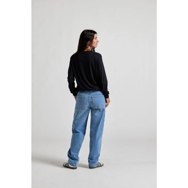 Back on-model view of Maloja StamsundM. Longsleeve Women's in Black colour