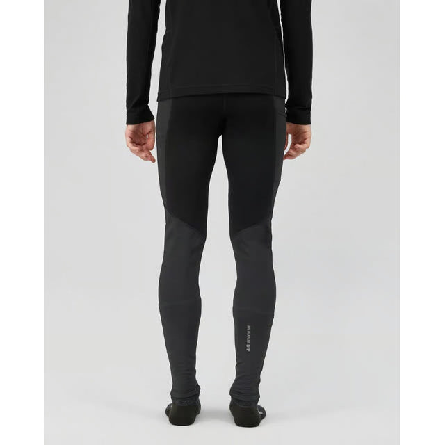 Back on-model view of Mammut Aconcagua L Tights men's in black colour