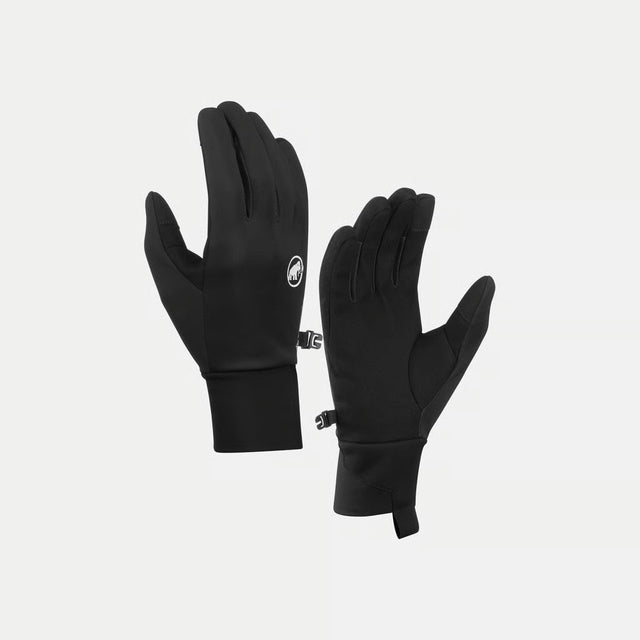 Back and palm view of Mammut Astro Light SO loves in black colour