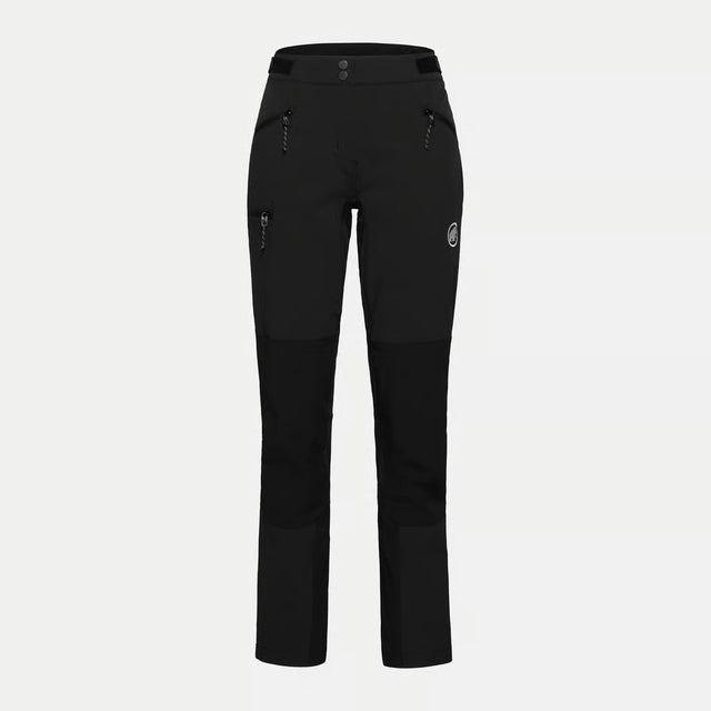 Front view of Mammut Courmayeur SO Pants for women in black colour