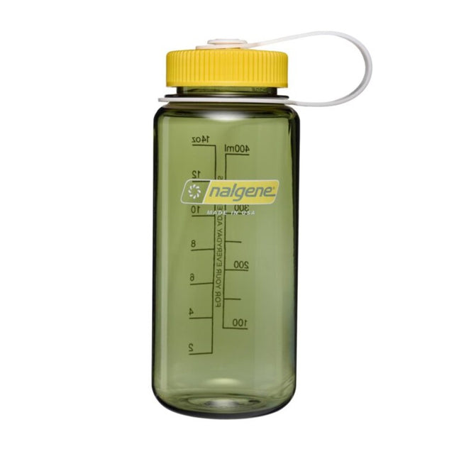 Nalgene 16 oz water bottle with wide mount in Oil Green Freesia colour