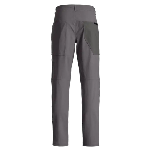 Back view of Ortovox Affinity Plus Pants men's in Dark Grey Brown colour