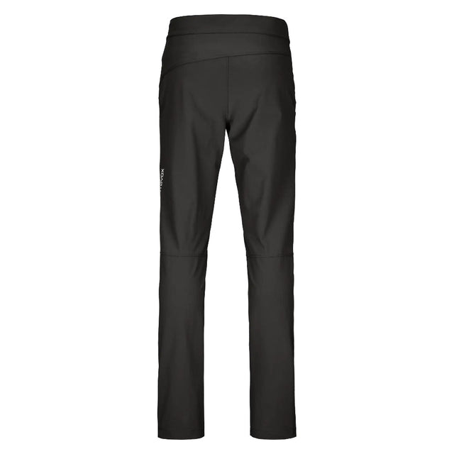 Back view of Ortovox Brenta pants men's in black raven colour
