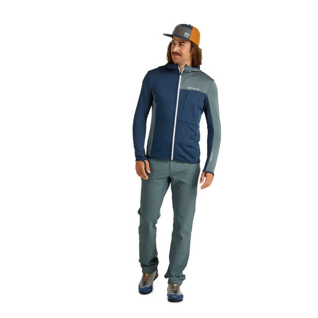 Front on-model view of Ortovox Brenta pants men's