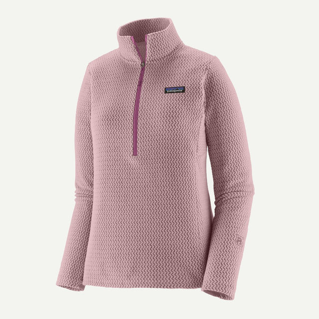 Front view of Patagonia R1 Air Zip-Neck Women's in Quiet Violet colour