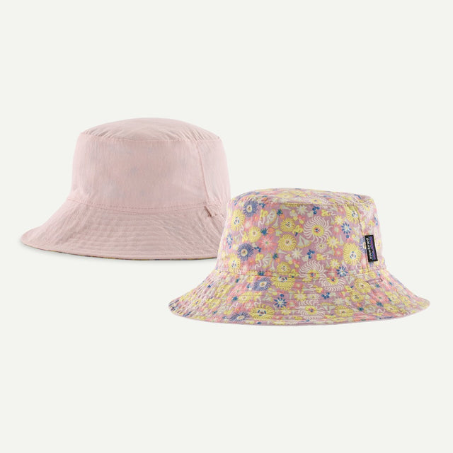 Reversible views of Patagonia Sun Bucket Hat Baby in fruity times: quiet violet