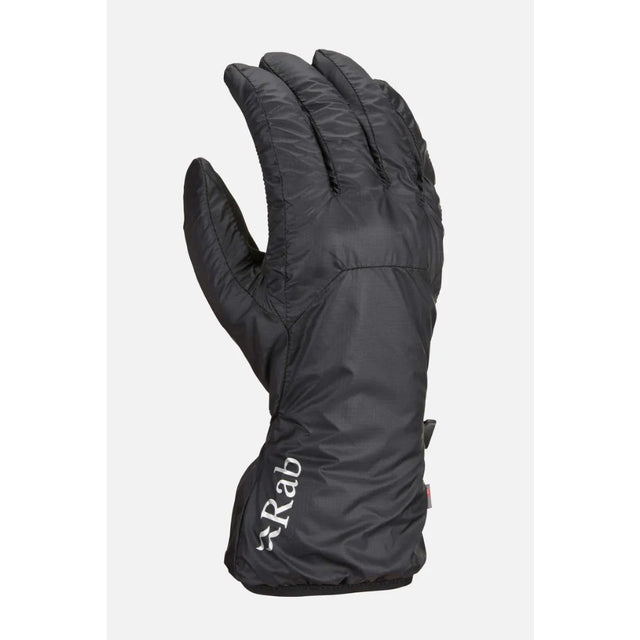Back view of Rab Endurance gloves in black colour