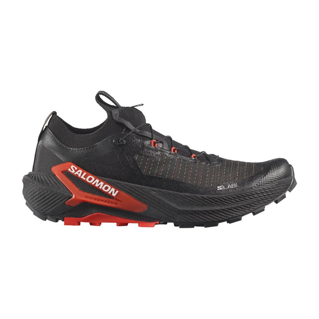 Side view of Salomon S/Lab Genesis 2 unisex in colour black and fiery red