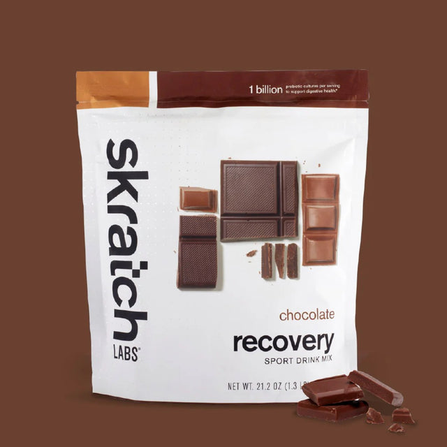 Skratch labs sport recovery drink mix, chocolate flavour