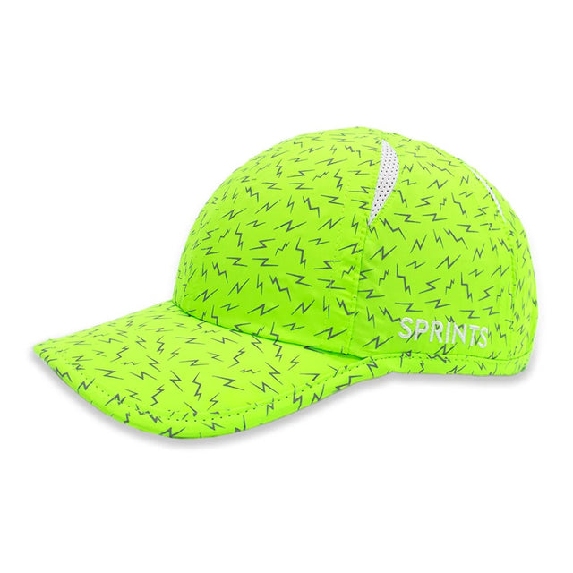Side view of Sprints OG Hat in Neon Flash Reflective pattern