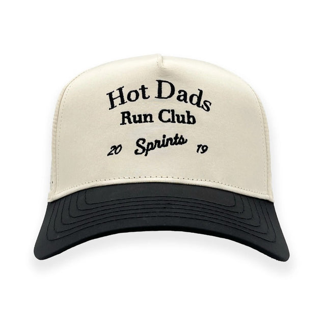 Front view of Sprints Structured VP Hat with "Hot Dads" text