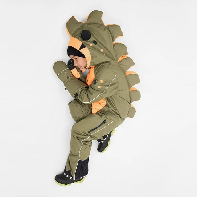Side on-model view of Weedo Khamondo Kid's Snowsuit in Khamondo colour