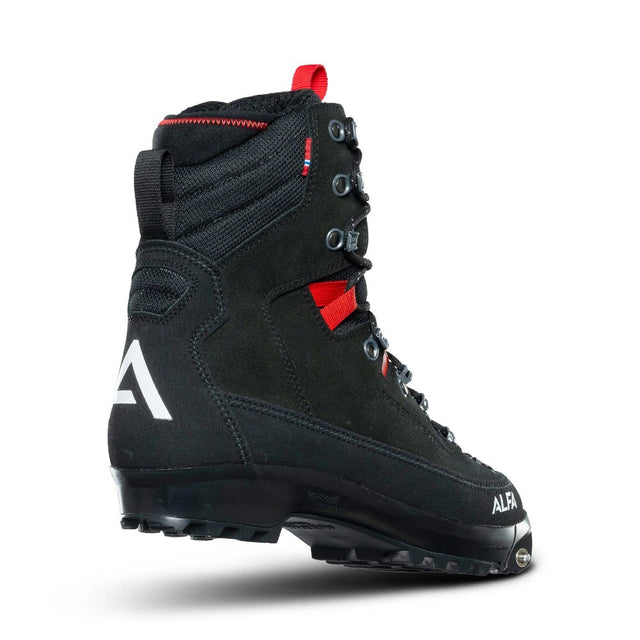 Back view of women's ALFA Skaget Perform backcountry ski boot