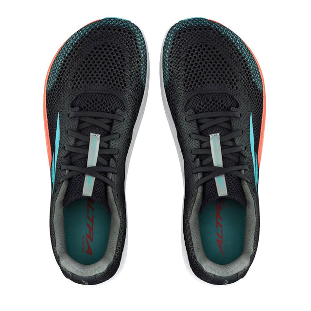 Top view of men's Altra Escalante Racer 2 running shoes in black