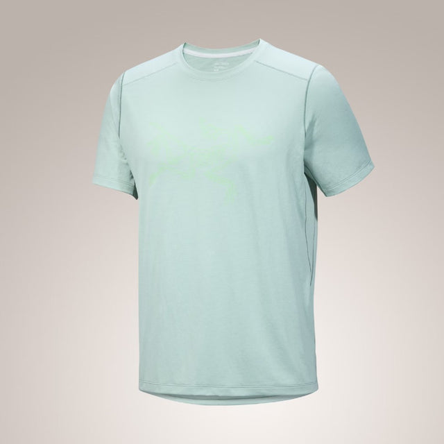 Men's Arct'eryx Cormac Logo SS Shirt in stone green heather colour