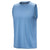 Front view of men's Arc'teryx Cormac tank in stone wash heather (blue)