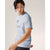 Side on-model view of men's Arc'teryx Arc'Word logo t-shirt in daybreak colour