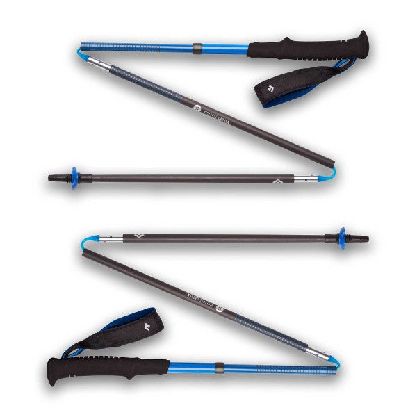 Collapsed view of Black Diamond Distance Carbon Z running poles