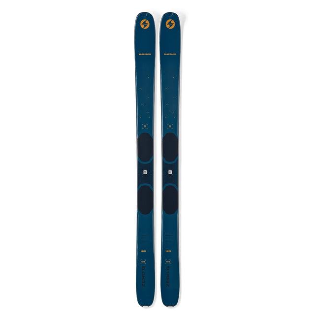 Top view of a pair of blue Blizzard Zero G 105 backcountry skis