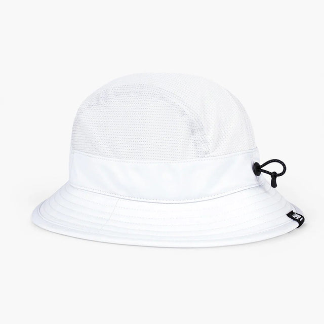 Back view of ciele athletics GOBucket comp athletics running hat in ghost (white)
