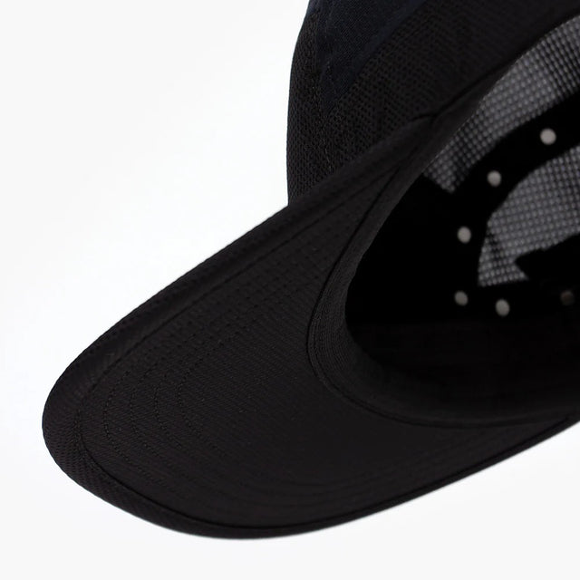Underbill view of Ciele Athletics GOCap EQ running hat in Whitaker