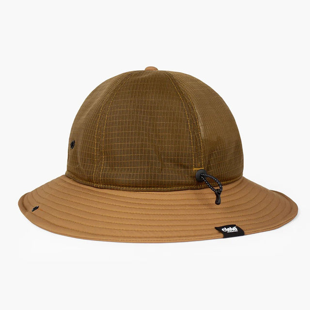 Back view of ciele athletics TRLBucket Comp Onehundred hat in dark ochre colour