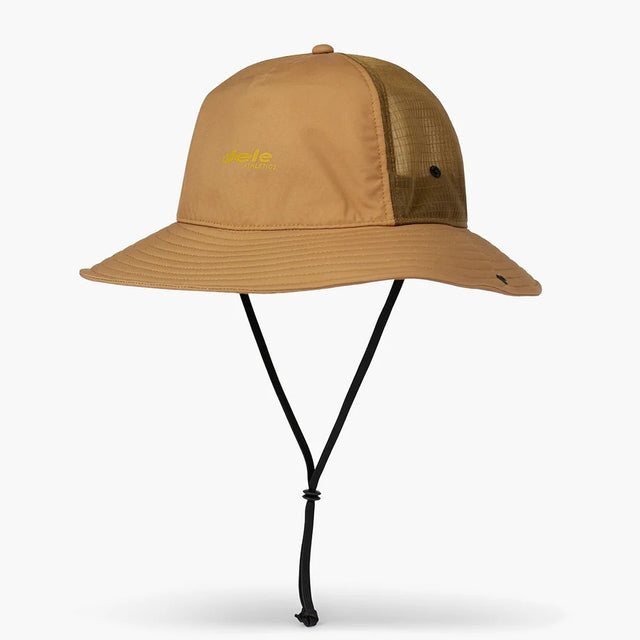 Full view of ciele athletics TRLBucket Comp Onehundred hat in dark ochre colour