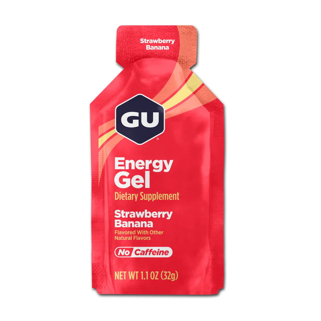 GU energy gel strawberry banana flavour