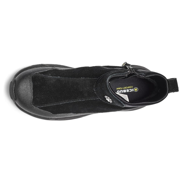 Top view of men's black Icebug Metro2 studded winter boot