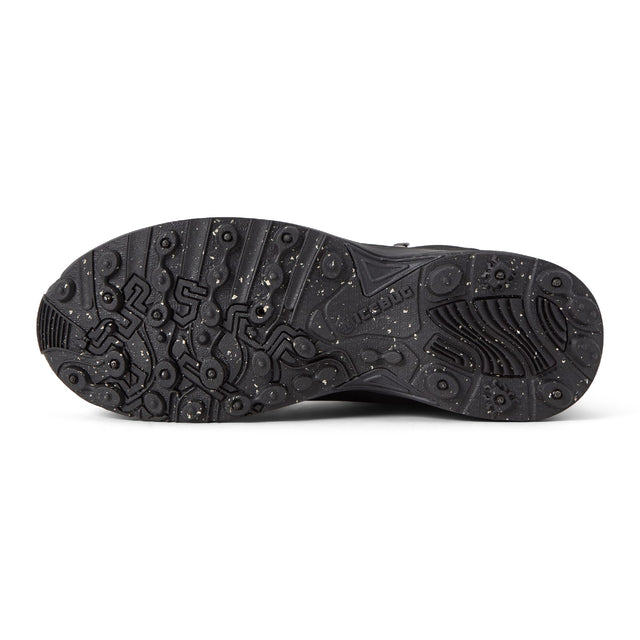 Sole of a black Icebug Pace 4 studded winter boot