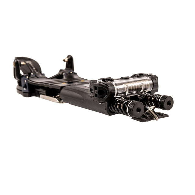 Back view of an InWild MEIDJO 3 SR telemark ski binding