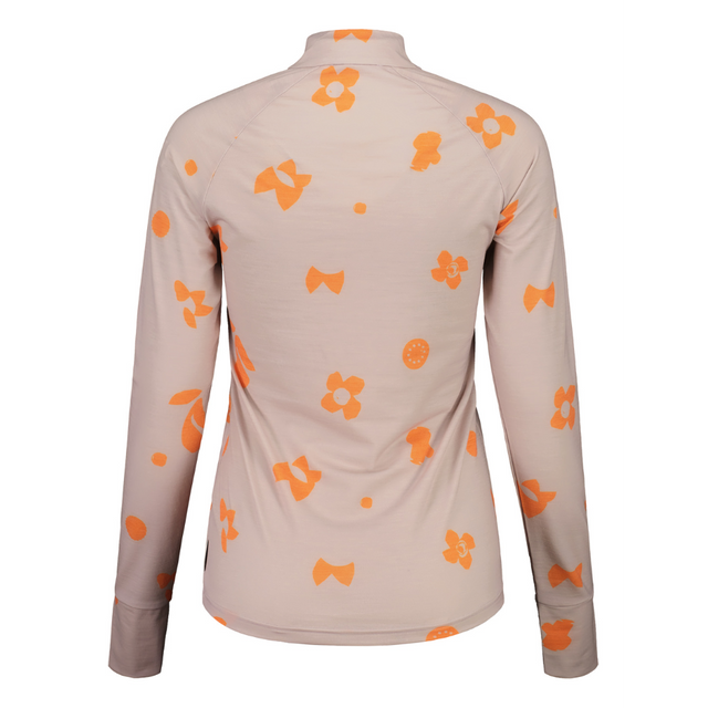 Back view of women's maloja TraunseeM. midlayer shirt