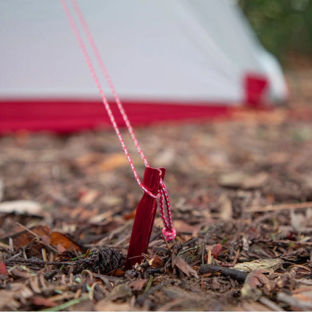 MSR groundhog single tent stake in ground