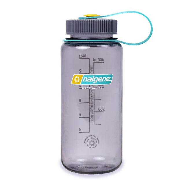 Nalgene 16 oz water bottle with wide mouth in aubergine colour