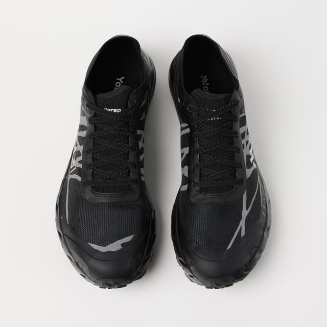 Top view of men's black NNormal Kjerag Brut running shoes