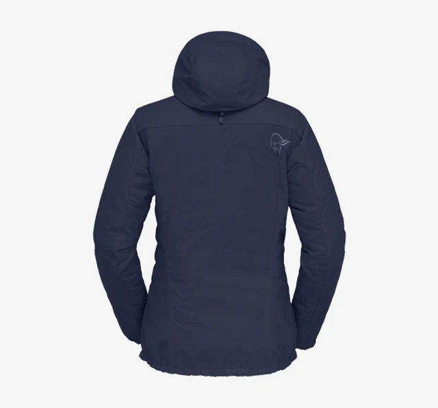 Women's Norrona Lyngen Alpha 100 Zip Hood indigo night back