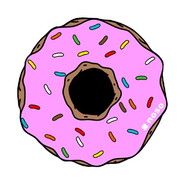 Pink donut noso repair patch