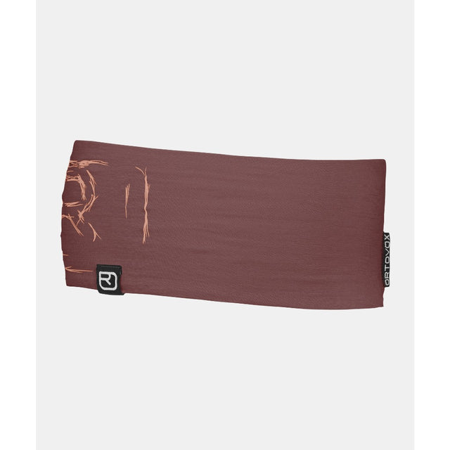 Ortovox 120 Tec logo headband in mountain rose colour