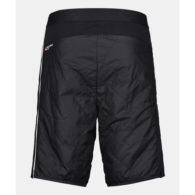 Back view of men's black Ortovox Piz Boe insulated shorts