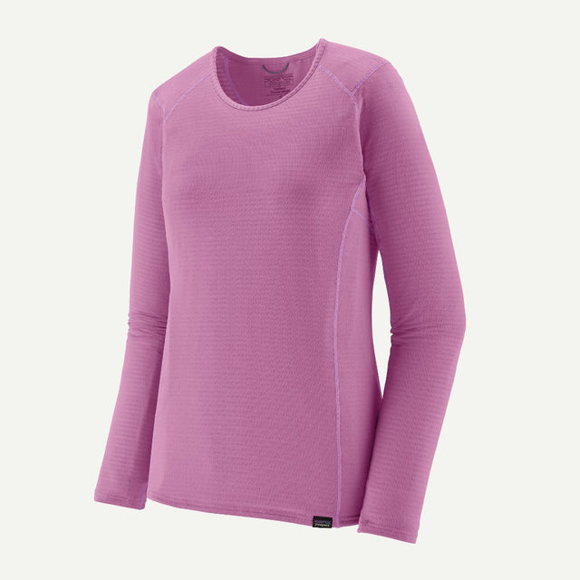 Women's Patagonia Capilene Thermal crew long sleeve in brisk purple colour