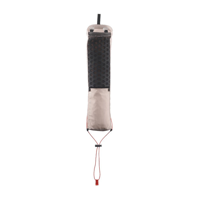 Back view of beige Salomon Ultra pole quiver
