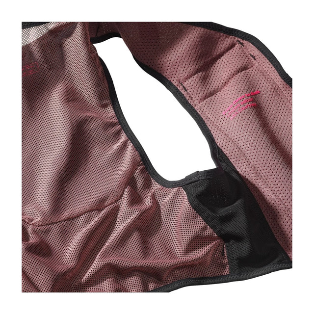 Inside view of black/pink Salomon Sense Pro 6 running vest