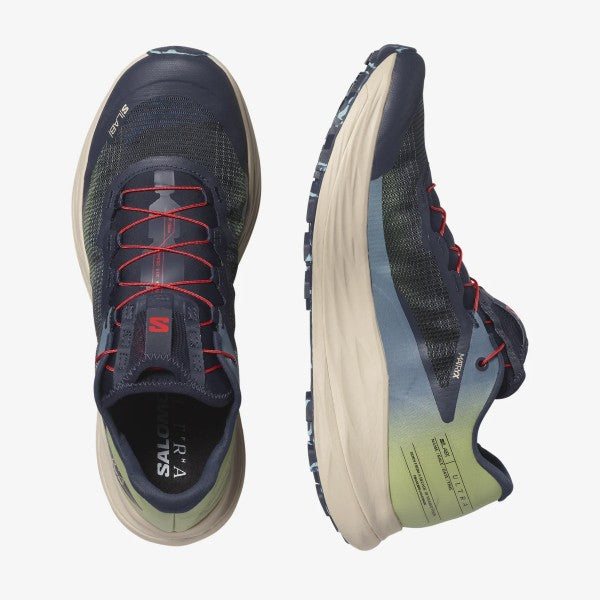 Top view of salomon s/lab ultra trail running shoe